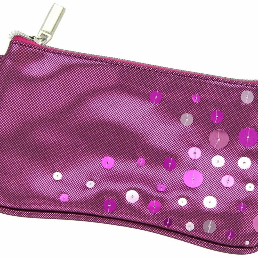Pink Sequin Wristlet